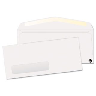 Quality Park Address-Window Security-Tint Envelope, #10, Commercial Flap, Gummed Closure, 4.13 x 9.5, White, 500/Box (21316)