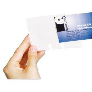 Durable VISIFIX Double-Sided Business Card Sleeves, 40/Pack (241819)