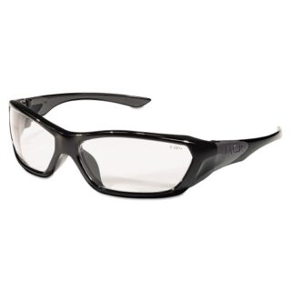 MCR Safety ForceFlex Safety Glasses, Black Frame, Clear Lens (FF120)