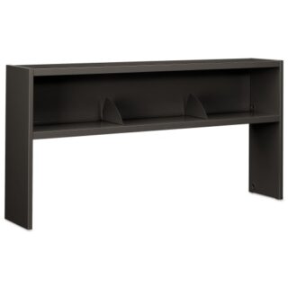 HON 38000 Series Stack On Open Shelf Hutch, 72w x 13.5d x 34.75h, Charcoal (386572NS)