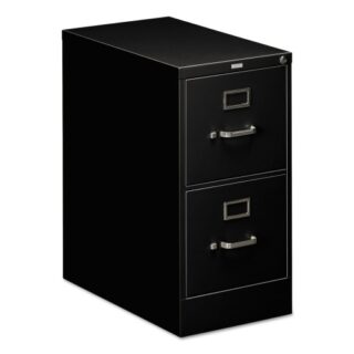 HON 510 Series Vertical File, 2 Letter-Size File Drawers, Black, 15" x 25" x 29" (512PP)