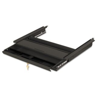 HON Center Drawer, Use with 38000 Series, Stationmaster, Metal, 19w x 14.75d x 3h, Charcoal (D2S)