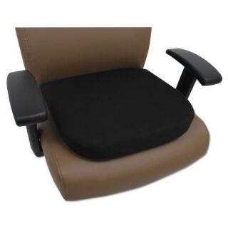 Alera Cooling Gel Memory Foam Seat Cushion, Non-Slip Undercushion Cover, 16.5 x 15.75 x 2.75, Black (CGC511)