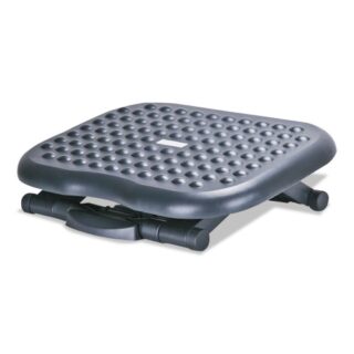 Alera Relaxing Adjustable Footrest, 13.75w x 17.75d x 4.5 to 6.75h, Black (FS212)
