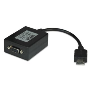 Tripp Lite HDMI to VGA with Audio Converter Cable, 6", Black (P13106N)