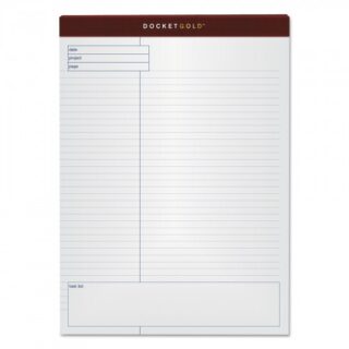 TOPS Docket Gold Planning Pads, Project-Management Format, Quadrille Rule (4 sq/in), 40 White 8.5 x 11.75 Sheets, 4/Pack (77102)
