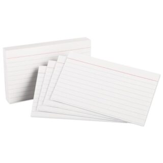 Oxford Ruled Index Cards, 3 x 5, White, 100/Pack (31)