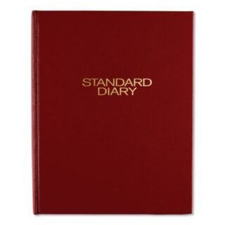 AT-A-GLANCE Standard Diary Daily Diary, 2023 Edition, Medium/College Rule, Red Cover, 9.5 x 7.5, 200 Sheets (SD37413)