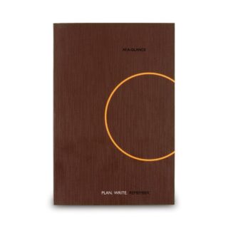 AT-A-GLANCE One-Day-Per-Page Planning Notebook, 9 x 6, Dark Brown/Orange Cover, 12-Month (Jan to Dec): 2023 (70620130)