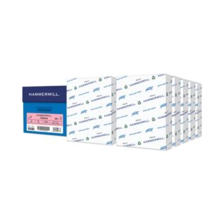 Hammermill Colors Print Paper, 20 lb Bond Weight, 8.5 x 11, Pink, 500 Sheets/Ream, 10 Reams/Carton (103382CT)