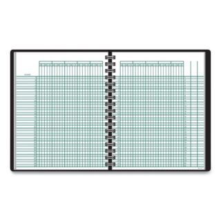 AT-A-GLANCE Undated Class Record Book, Nine to 10 Week Term: Two-Page Spread (35 Students), 10.88 x 8.25, Black Cover (8015005)