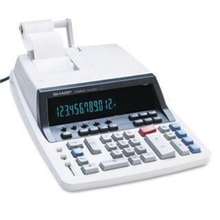 Sharp QS-2760H Two-Color Ribbon Printing Calculator, Black/Red Print, 4.8 Lines/Sec