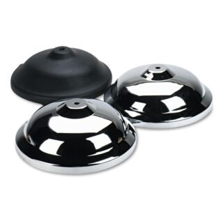 Tatco Crowd Control Bases, Chrome, 12" Diameter, Silver, 2/Box (11001)